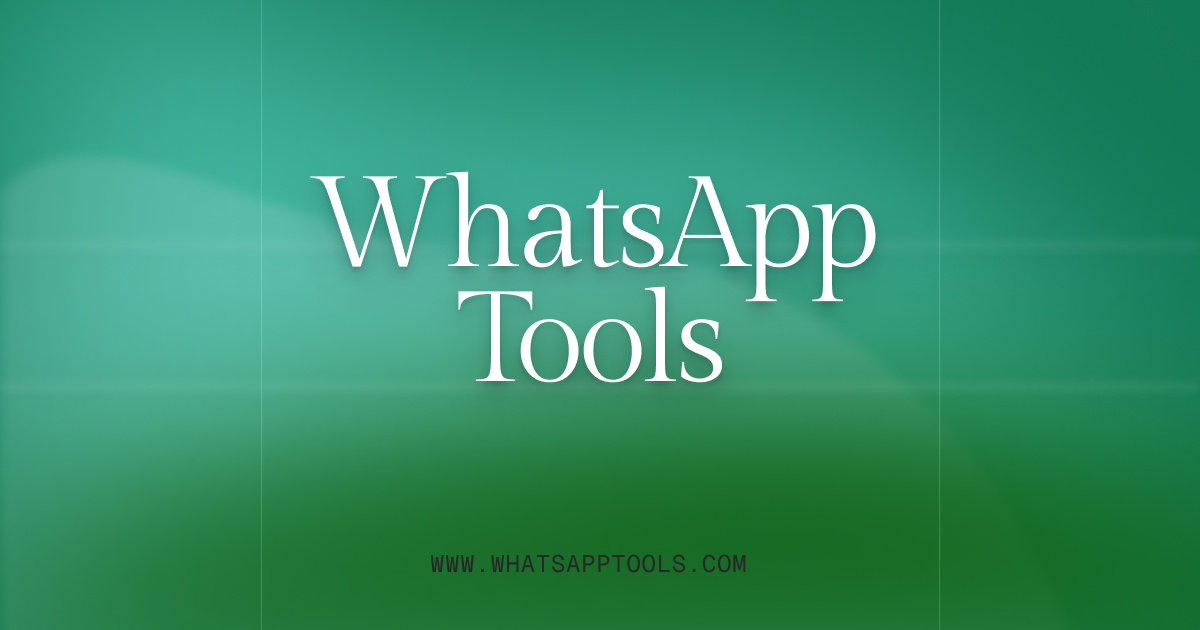 WhatsApp Tools Directory